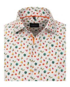 103370100-300 venti print overhemd groente en fruit print modern fit 