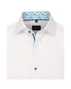 103458500-000 Venti wit overhemd strijkvrij 100% katoen modern fit