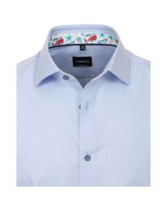 103458700-106 Venti lichtblauw oxford stof strijkvrij kent kraag modern fit
