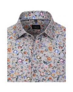 103494900-700 venti gebloemd print overhemd op oxford stof kent kraag 100% katoen