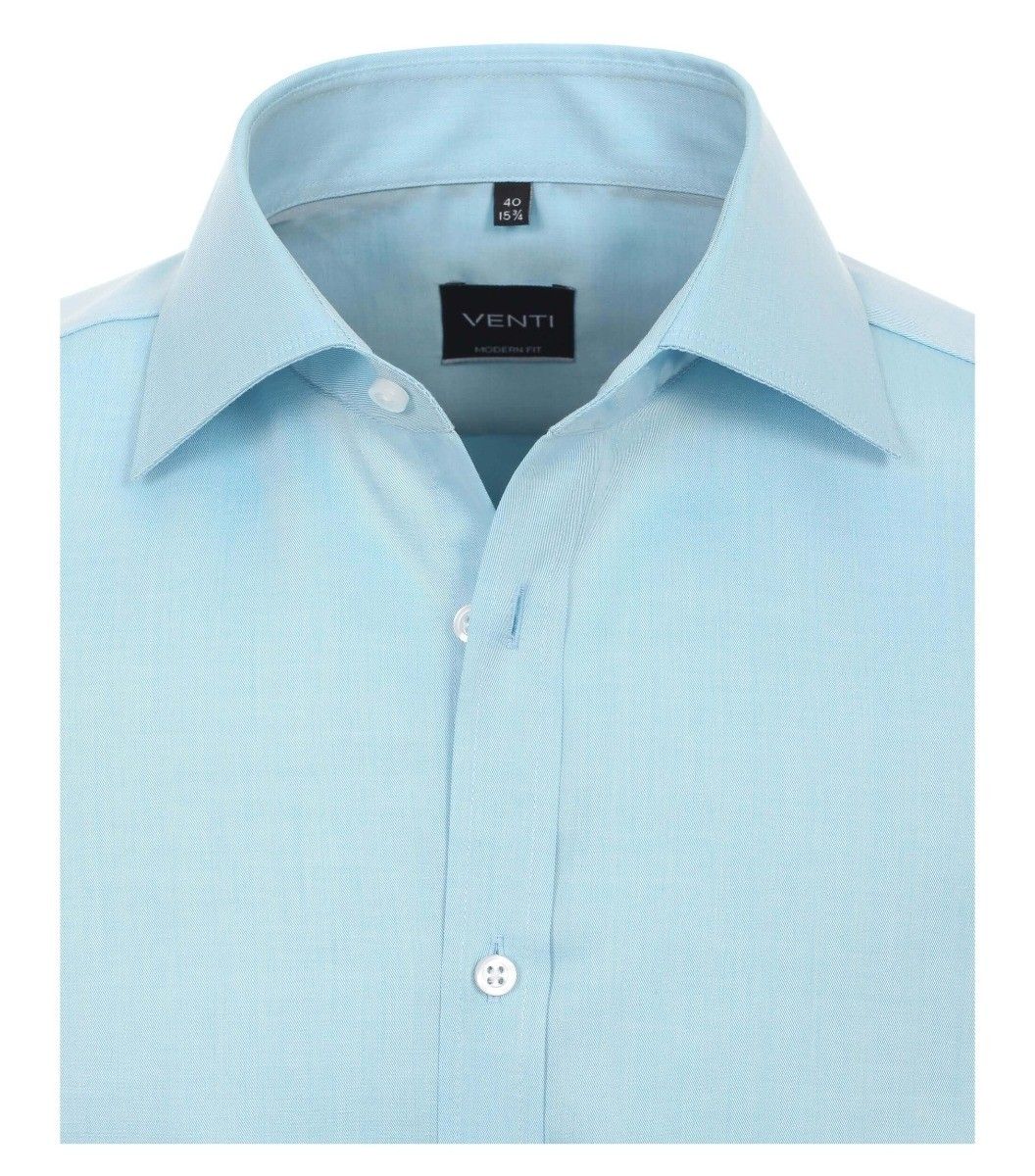 001800-150 Overhemden-Venti-modern-fit-licht-blauw-overhemd-100%-katoen-strijkvrij