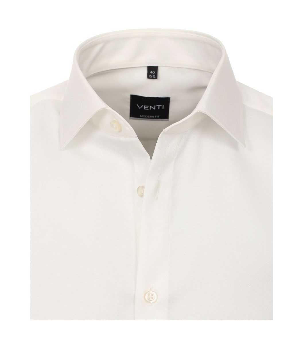 001880-002 venti ivoor wit gebroken wit overhemd strijkvrij en modern fit pasvorm
