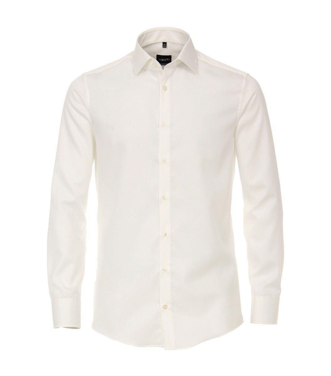 001880-002 venti ivoor wit gebroken wit overhemd strijkvrij en modern fit pasvorm