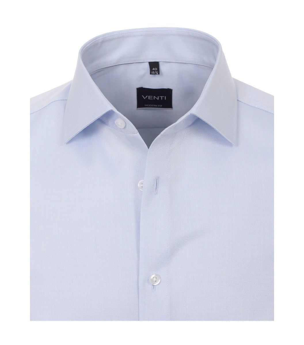 001880-102 venti lichtblauw overhemd strijkvrij en 100% katoen