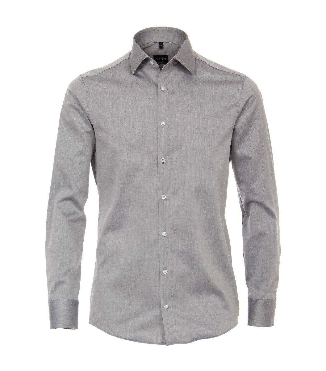 001880-700 venti lichtgrijs zilver strijkvrij overhemd
