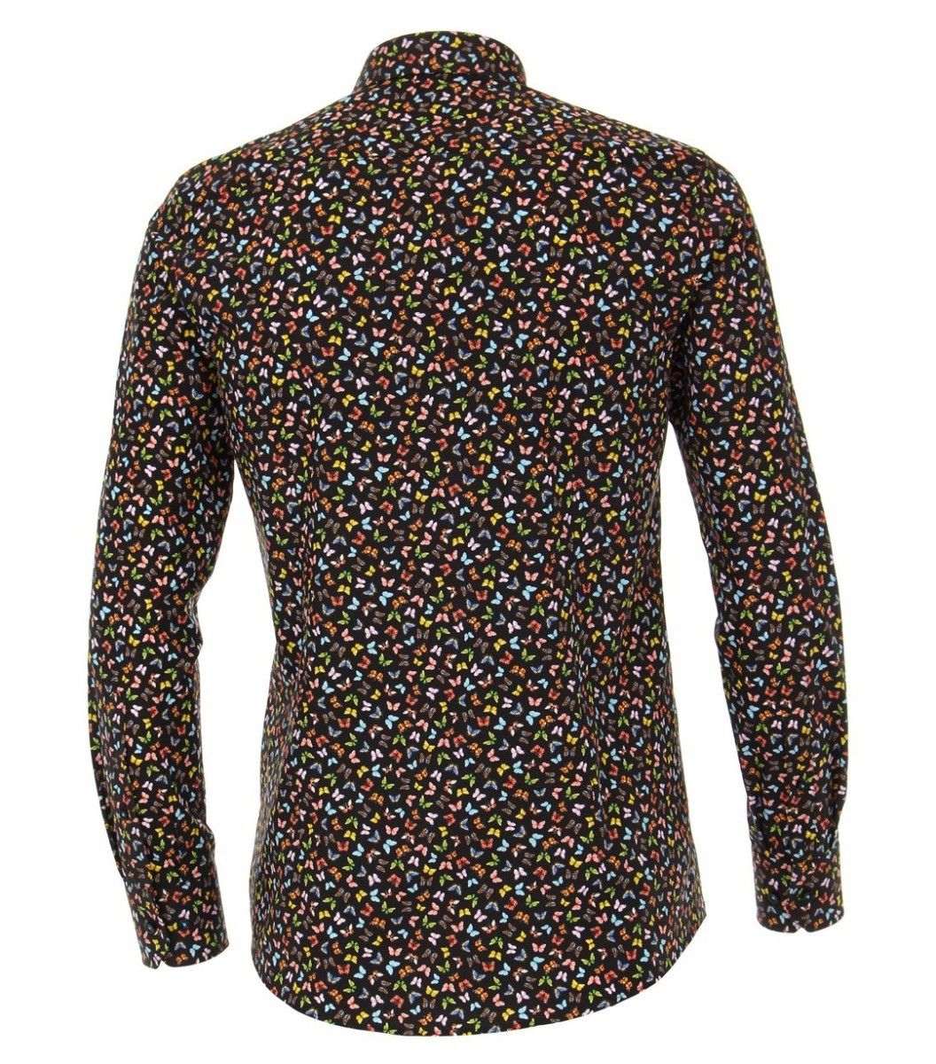 103370400-800 venti vlinders print overhemd vrolijk kleuren modern fit 