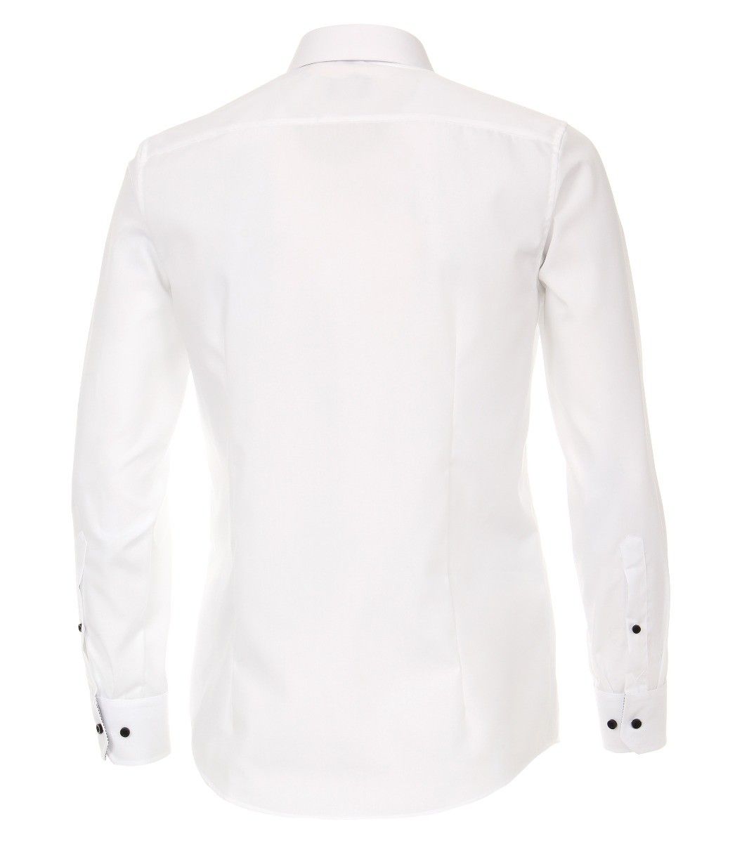 103412600-001 Venti wit overhemd strijkvrij kent kraag enkel manchetten business chique trendy en modern overhemd