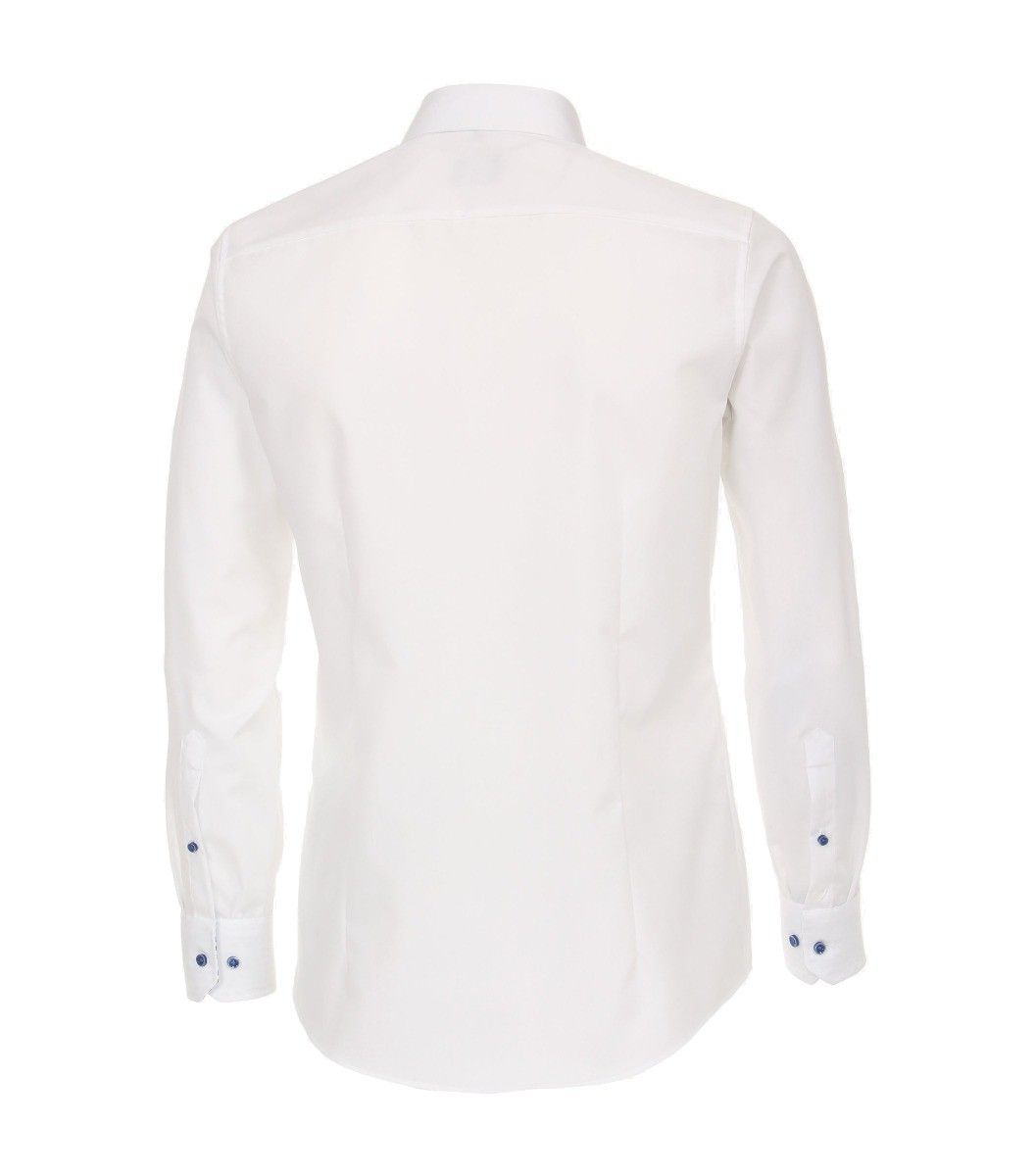 103458500-000 Venti wit overhemd strijkvrij 100% katoen modern fit