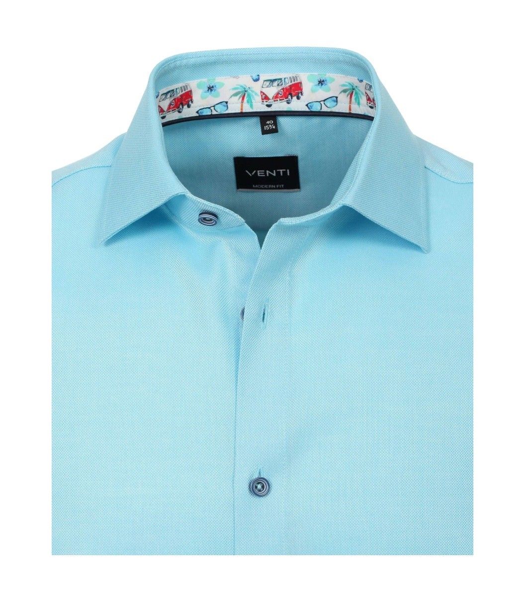 103458700-350 venti aqua fris overhemd oxford 100% katoen strijkvrij