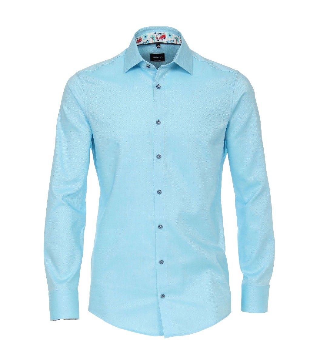 103458700-350 venti aqua fris overhemd oxford 100% katoen strijkvrij