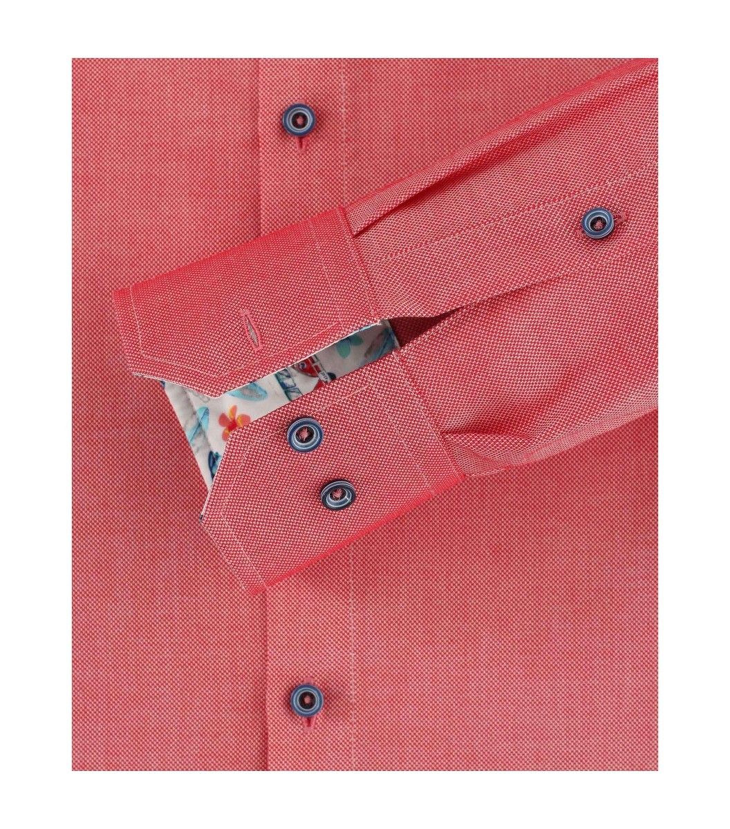 103458700-404 venti roze oxford structuur overhemd strijkvrij