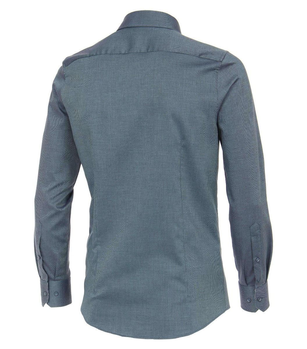 113599500-350 Venti strijkvrij petrol dobby oxford overhemd modern fit made in europa