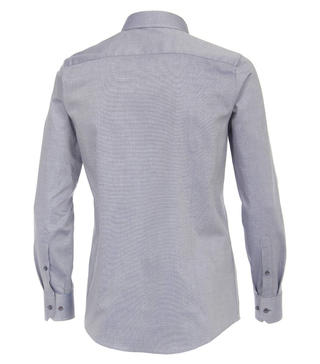 113602000-100 Venti blauw grijs moderne kleur strijkvrije overhemden 100% katoen kent kraag 