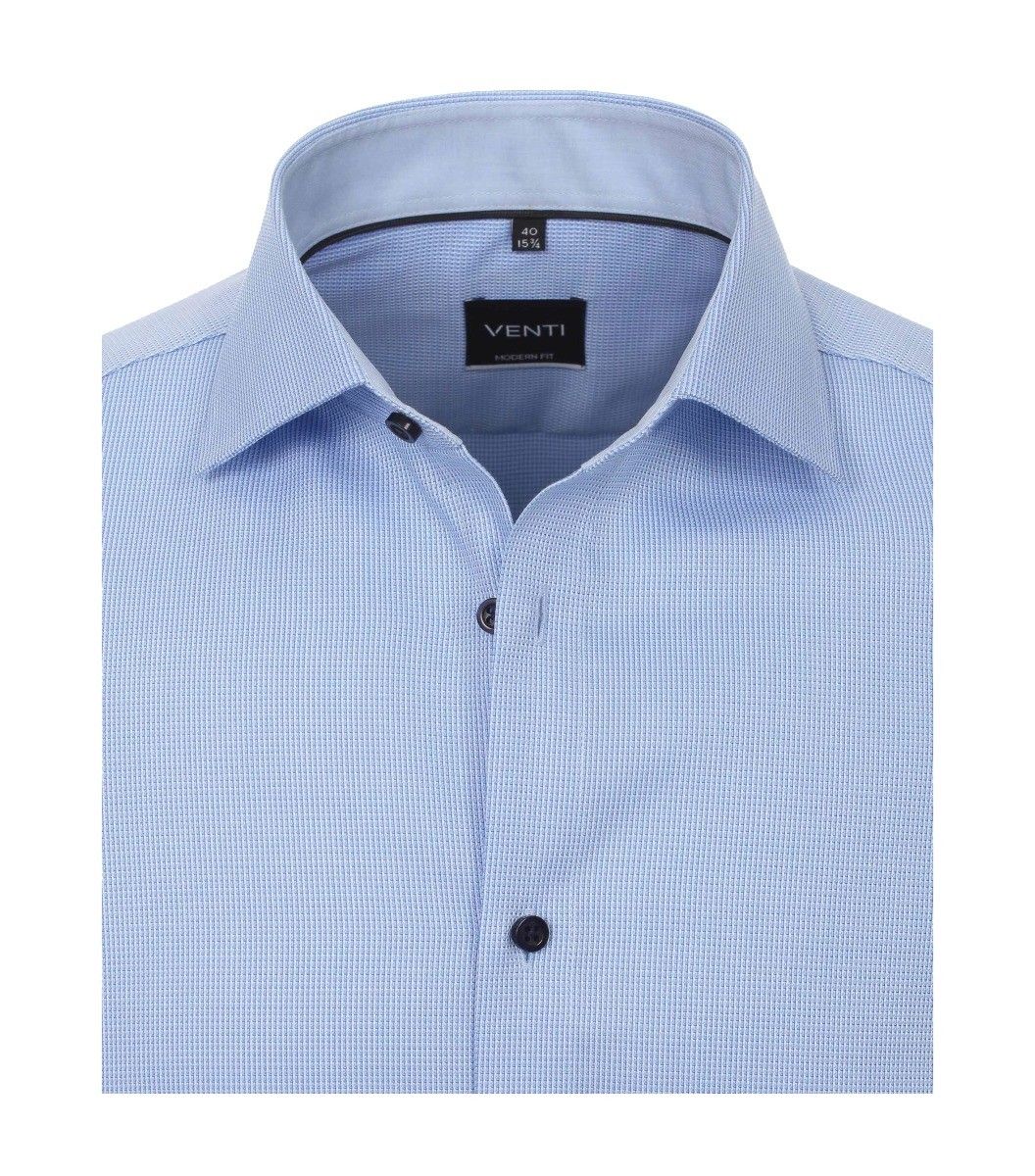 193295500-100 lichtblauw venti overhemd strijkvrij