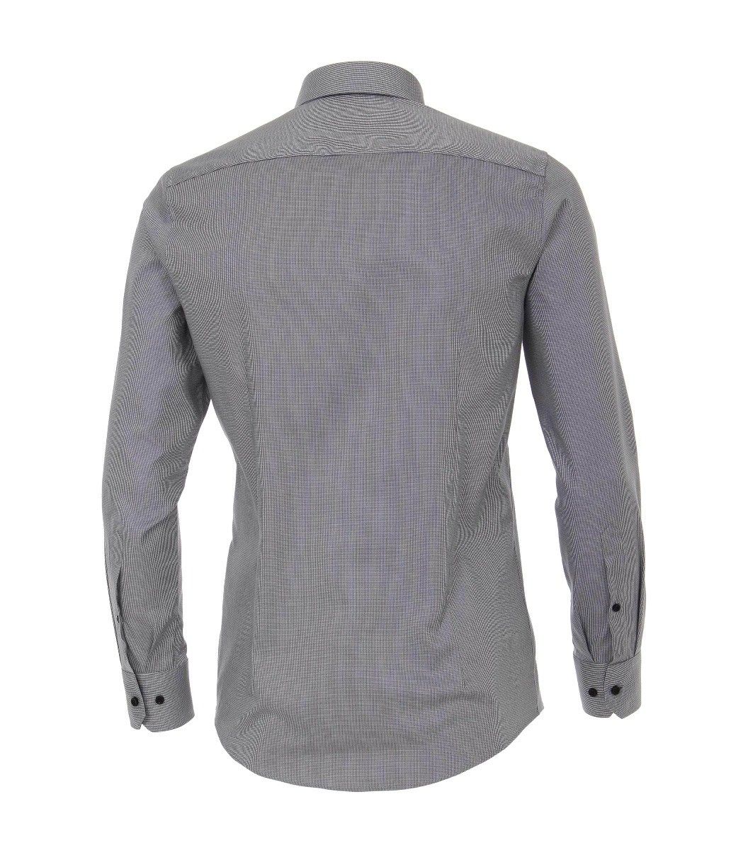 193295500-750 Venti overhemd met grijs zwart oxford 100% katoen