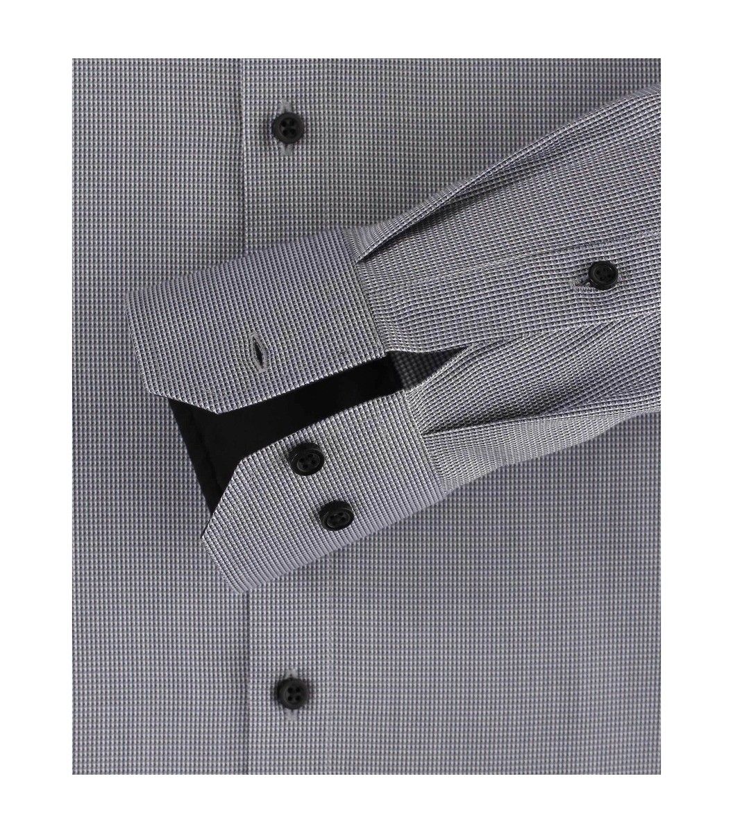 193295500-750 Venti overhemd met grijs zwart oxford 100% katoen