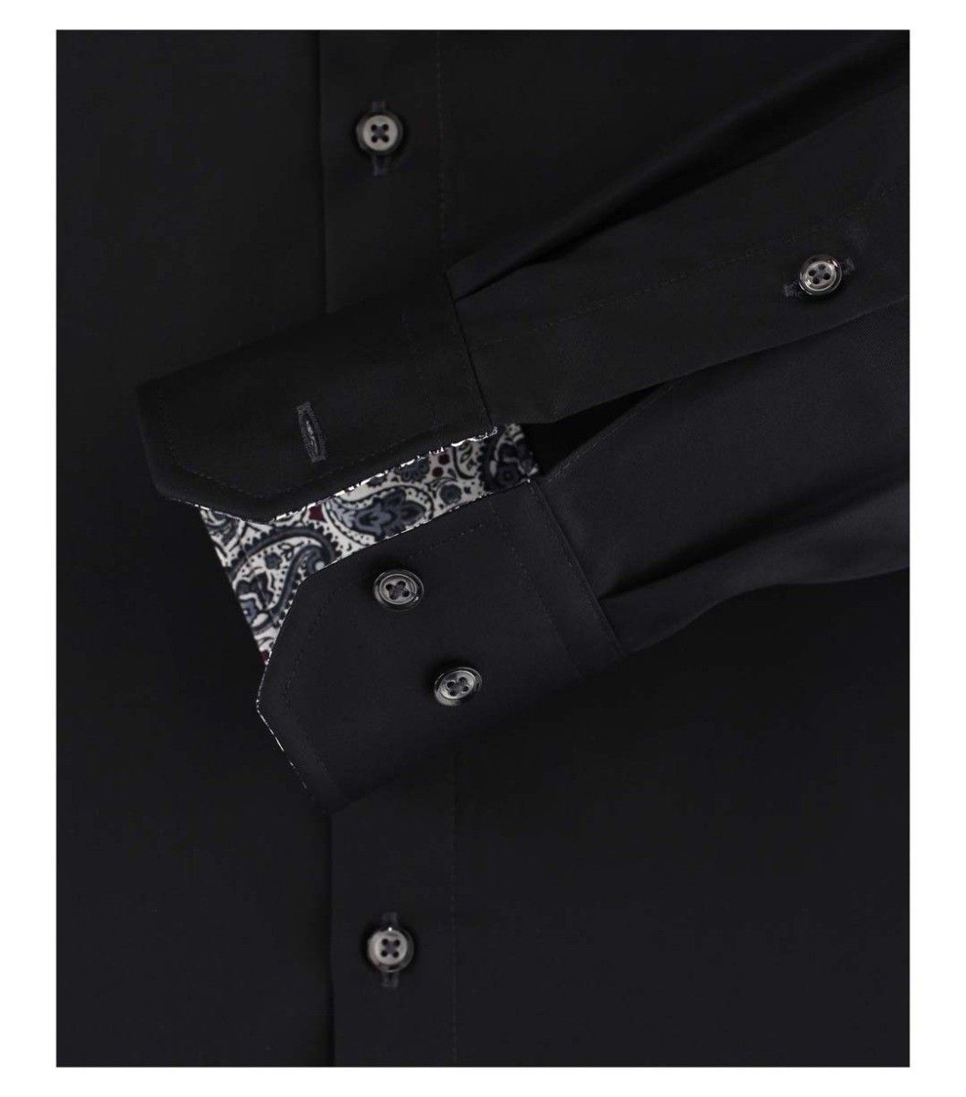 193318300-800 venti zwart overhemd strijkvrij