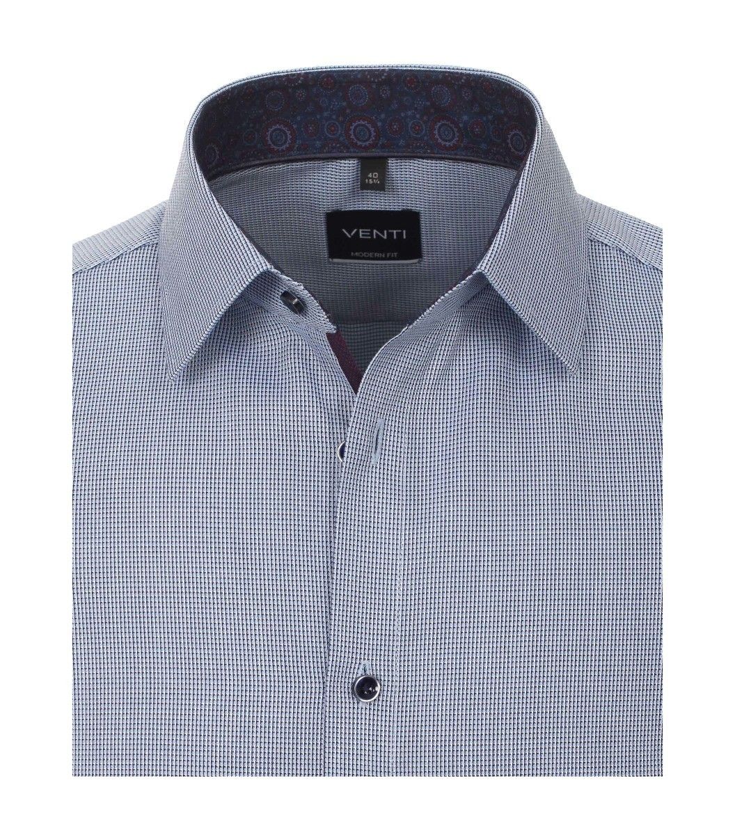 193318500-101 venti navy blauw oxford strijkvrij overhemd