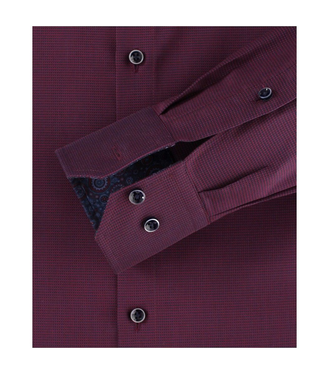 193318500-401 venti paars aubergine kleurig overhemd oxford strijkvrij
